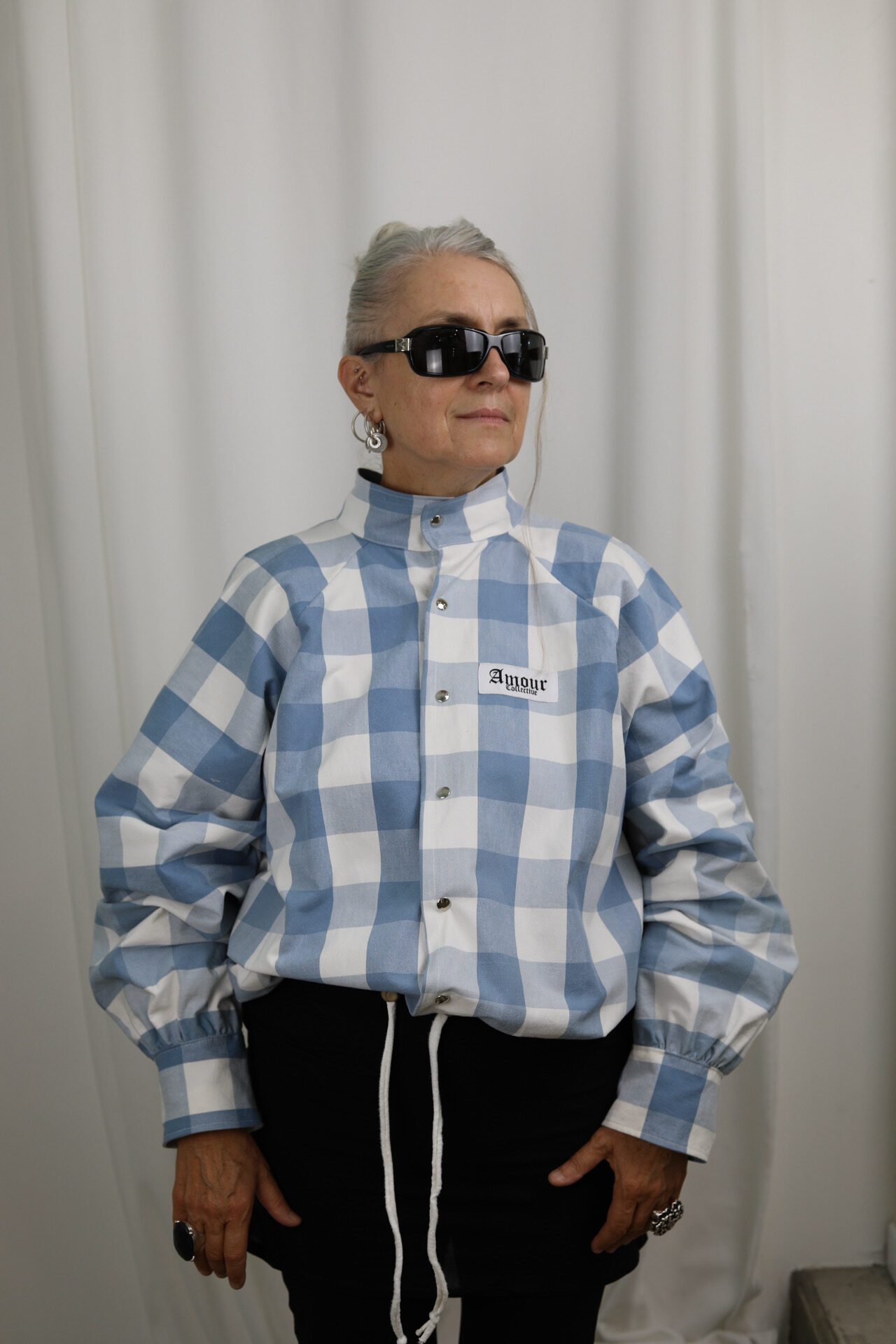 Bombers Carreaux/ Argenté – Image 5