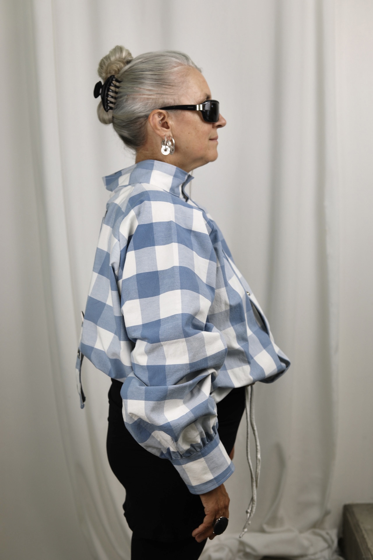 Bombers Carreaux/ Argenté – Image 4