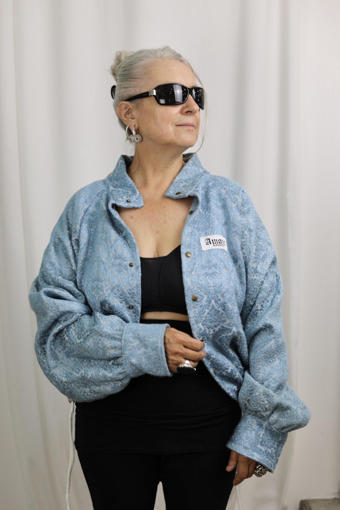 Bombers Rococo bleu/ Or – Image 2