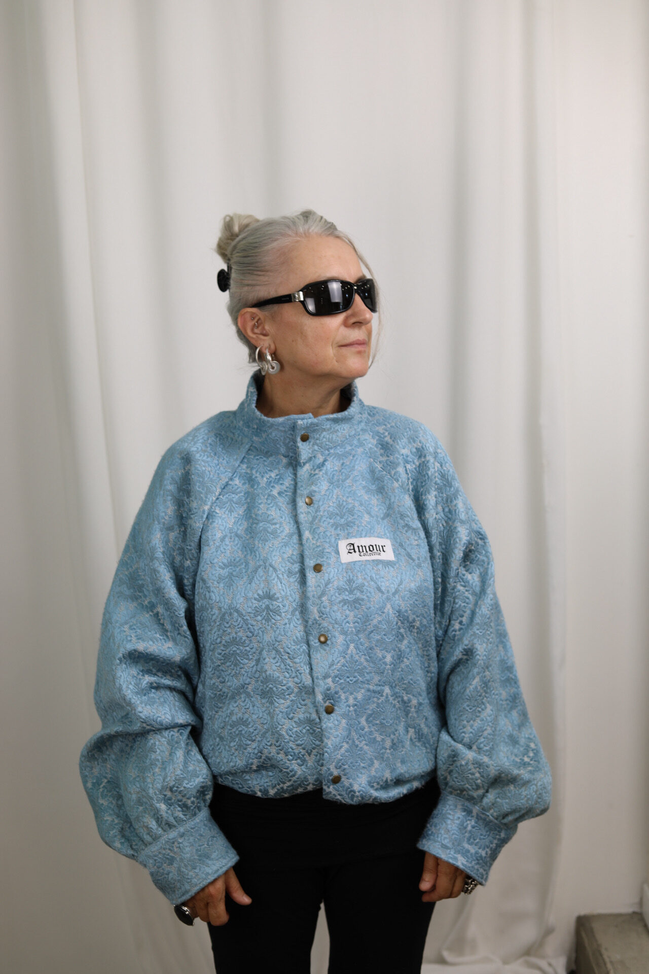 Bombers Rococo bleu/ Or – Image 6