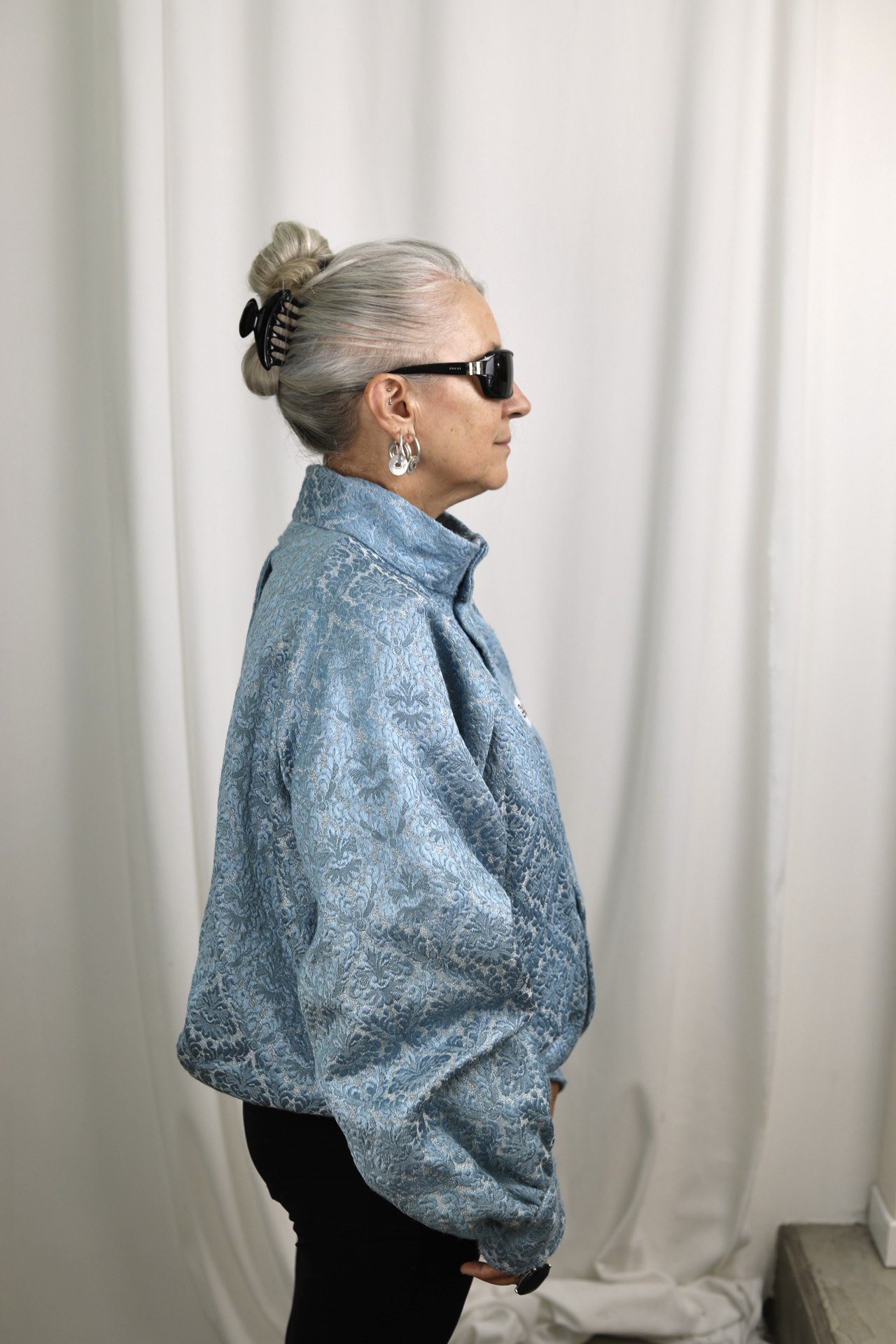 Bombers Rococo bleu/ Or – Image 7