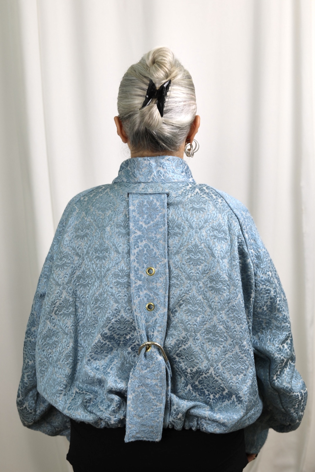 Bombers Rococo bleu/ Or