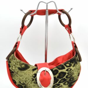 Baby Bag Léopard Rouge/ Argenté