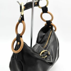 Baby Bag Noir Laqué/ Or