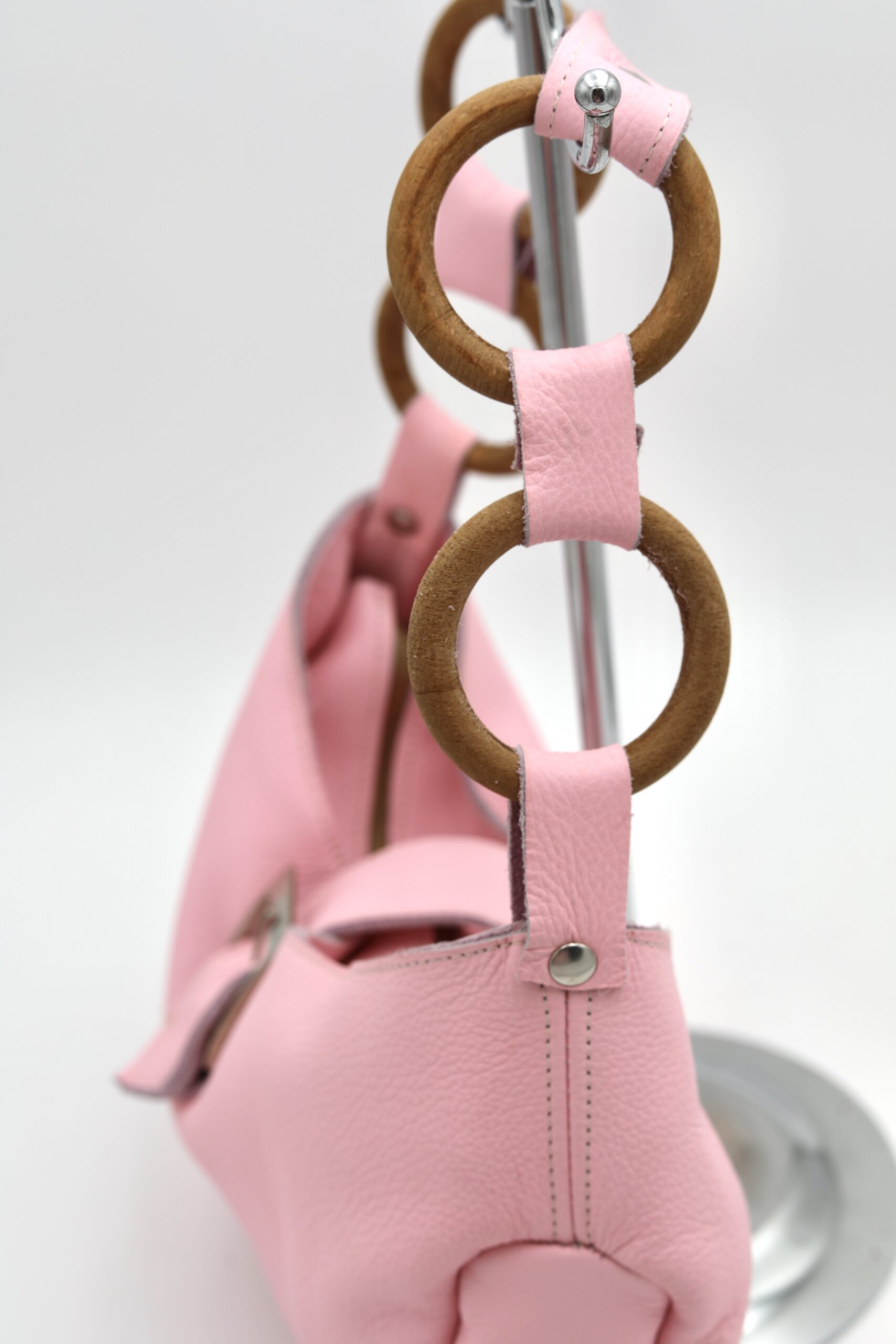 Baby Bag Rose/ Boucle Argentée – Image 2