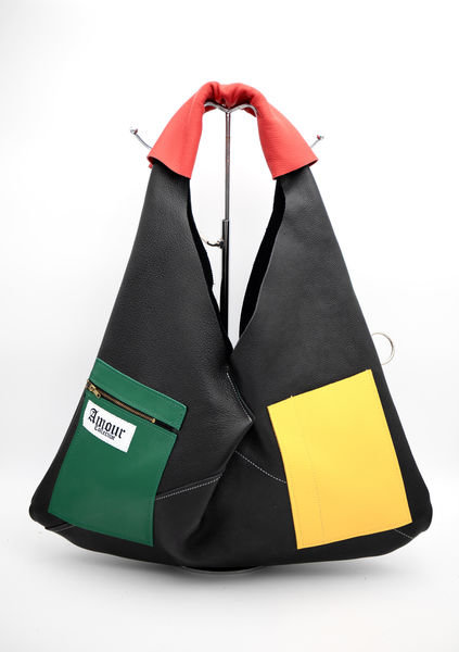 Sac à Main Triangle Mondrian + Porte Cartes