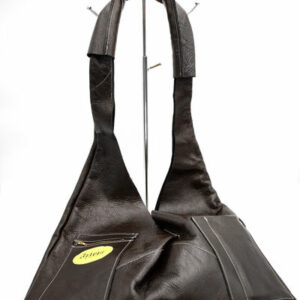Sac à Main Triangle Cross Body Marron Glaçé + Porte Cartes