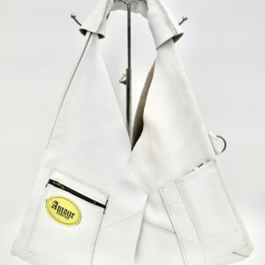 Sac à main triangle Blanc + Porte Cartes