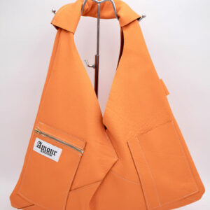 Sac triangle Orange Vif + Porte Cartes