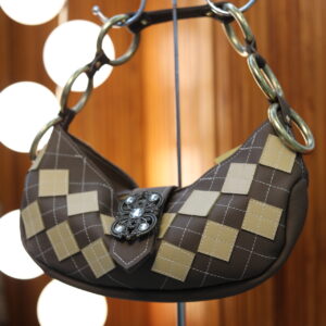 Baby Bag / Marron / Motif Argyle