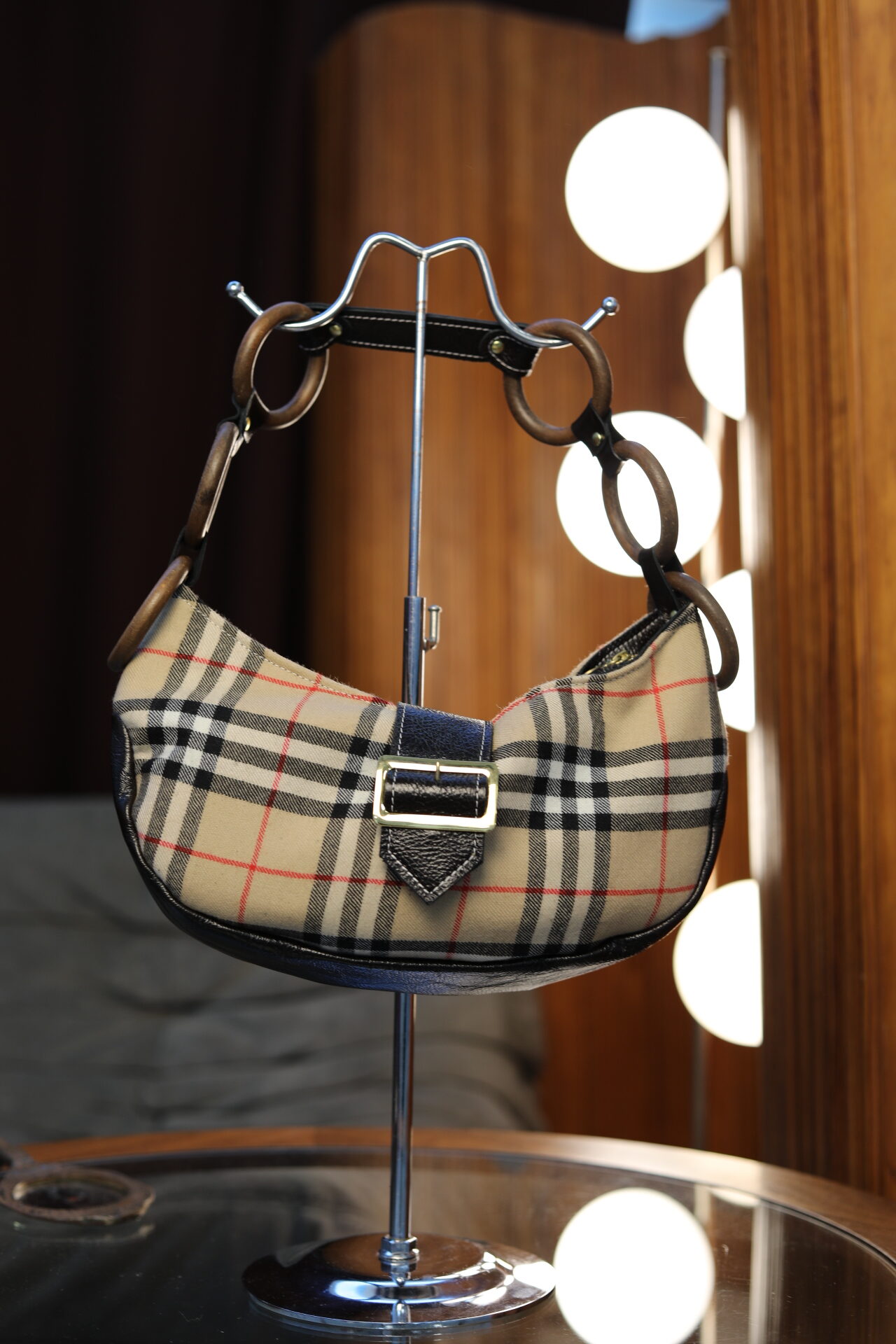 Baby Bag / Marron Glacé / Motif Burberry
